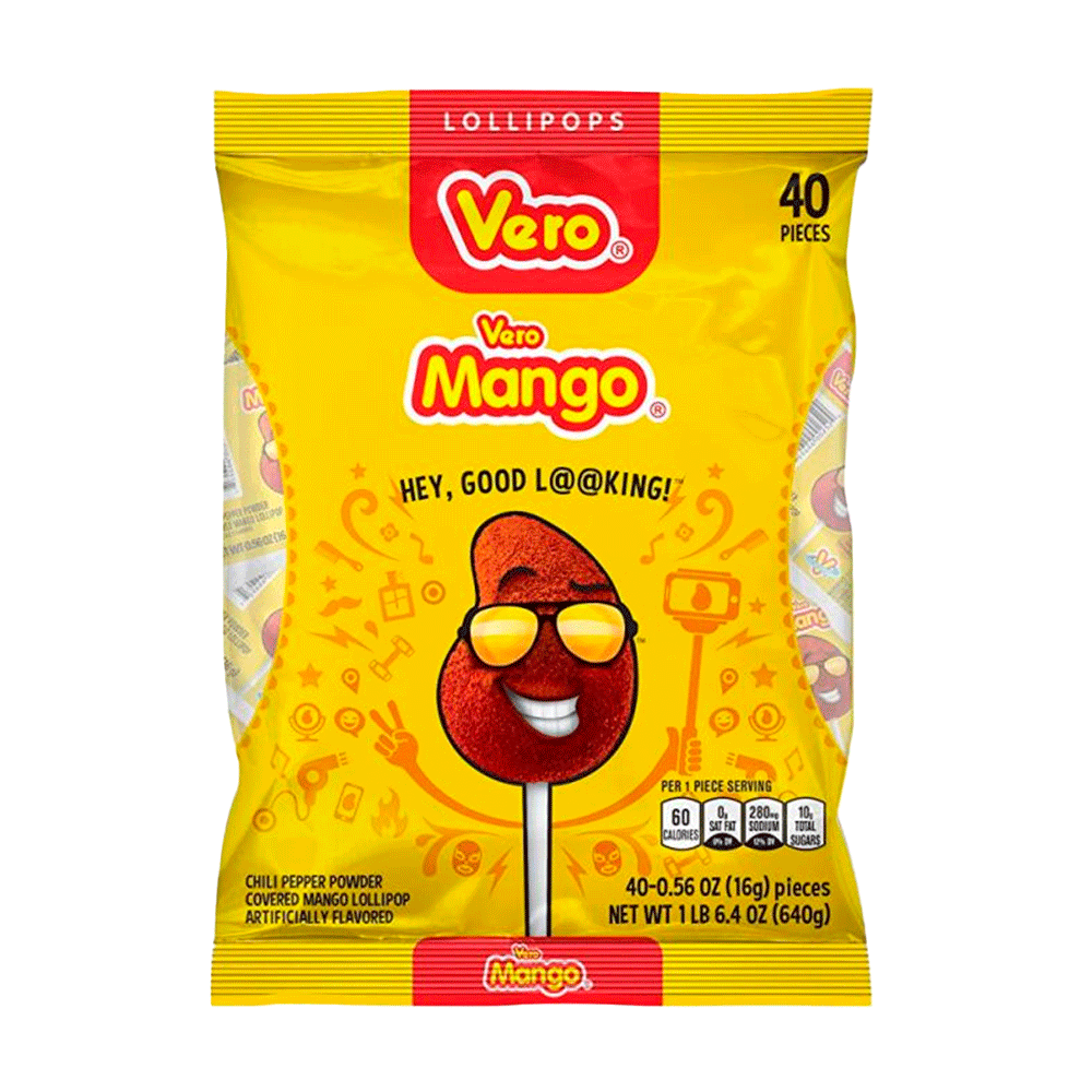 Vero Mango Paleta con Chile 40-Piece Pack Count