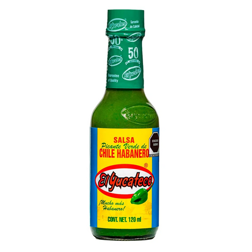 Salsa habanera verde Yucateco 120 ml (new product)