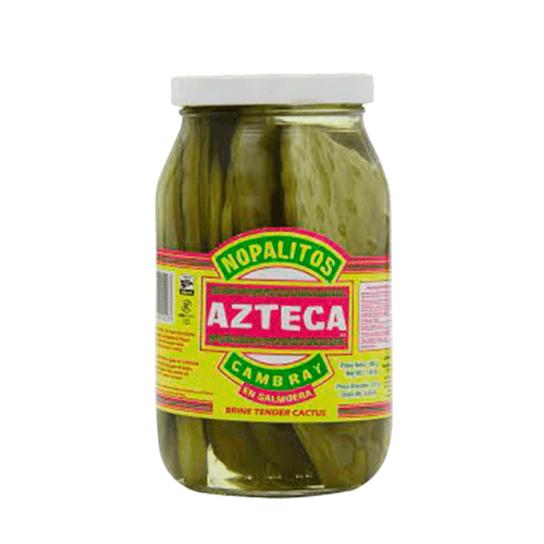 Nopales tiernos enteros Azteca (Frasco) 460 gr