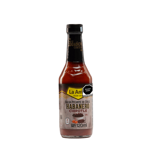 Salsa picante habanero chipotle La Anita 120 ml