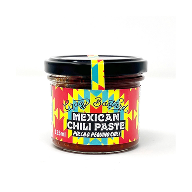Chile Piquin mexicano y Puya / Pasta para cocinar Crazy Bastard 125ml
