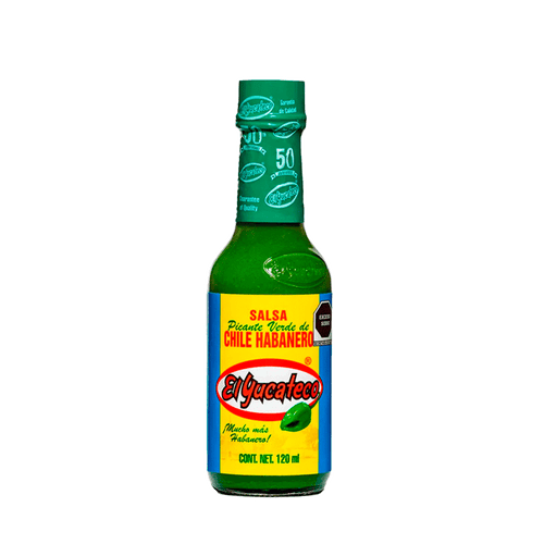 Salsa picante habanera verde Yucateco 120 ml