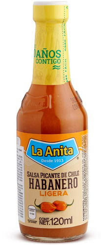 Salsa suave de Chile Habanero La Anita 120 ml  (New)