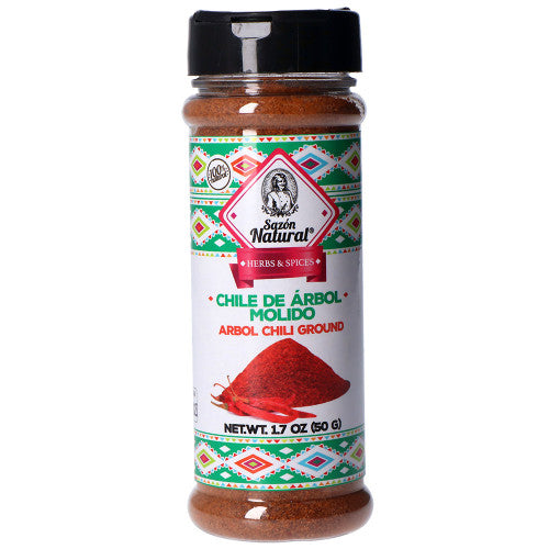 Chile de Arbol molido Sazon Natural 50 gr