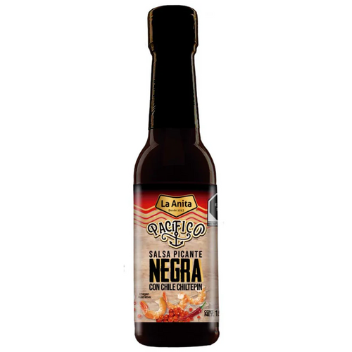 Salsa picante negra chile chilpetin La Anita 150 ml