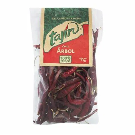 Chile Arbol seco (deshidratado)   TAJIN   (1st    75 grs)